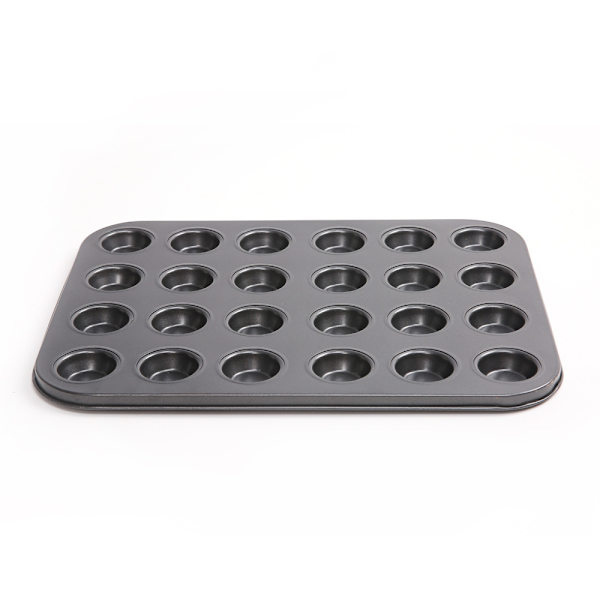 24 set svart 30,5*26,5*1,5 cm non-stick mini kakform