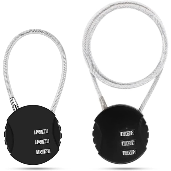 （13.5+50cm）line code lock 2pcs travel padlock code lock locker s