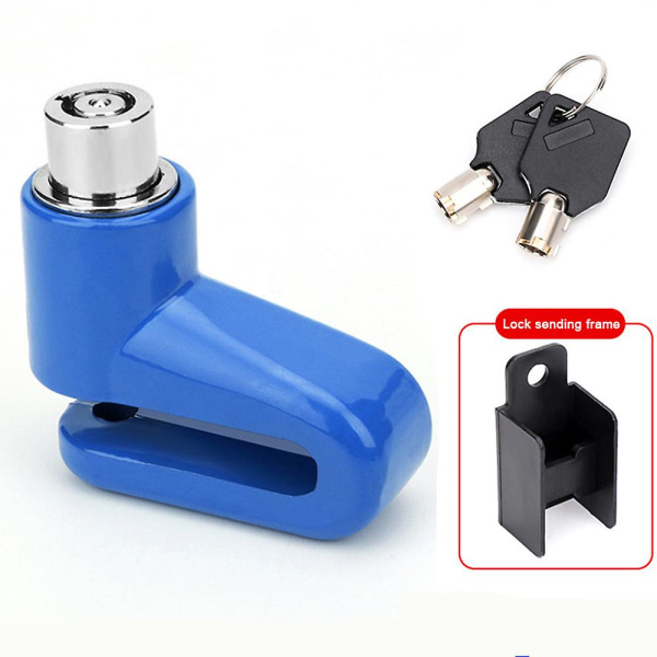 Bike Security Disk Disc Wheel Lock Bicycle Brake Locks（Blue）