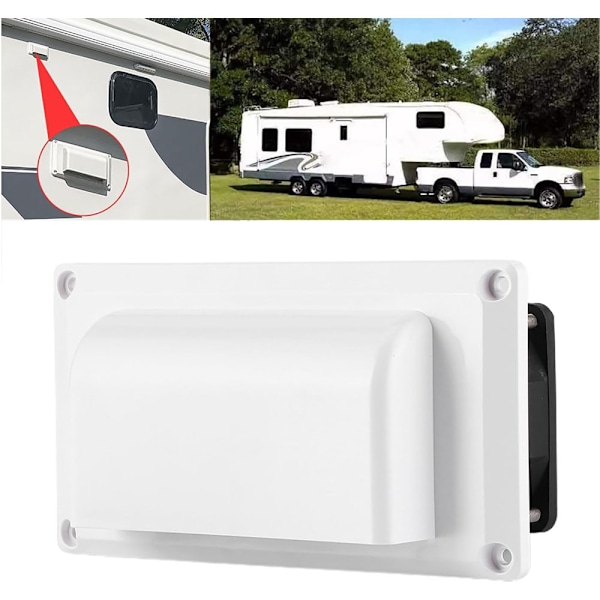 RV Luftventilationsventilator, 12V 25W Side Luftventilationsudstødningsventilator, Yacht Båd Marine Ingen Støj Ventilationsventilator RV Indvendig Side