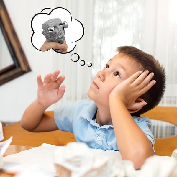 Squeezeleksaker med utskjutande ögon Mini Rock Man Stress Relief