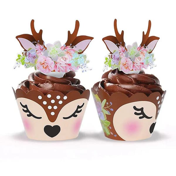 24 sett standardstørrelse kakekopper cupcake wrapper liner for Bi