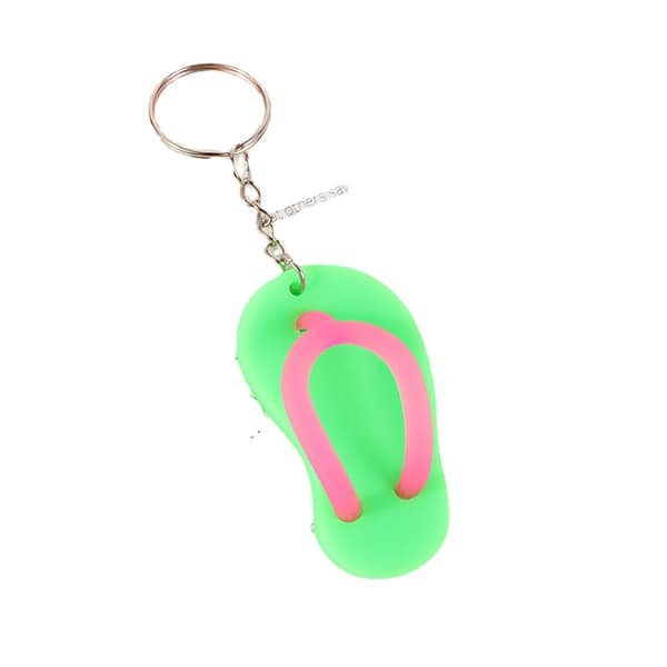 Legetøjsgavepose 12 pakker 6 farver - Nøglering Flip Flops