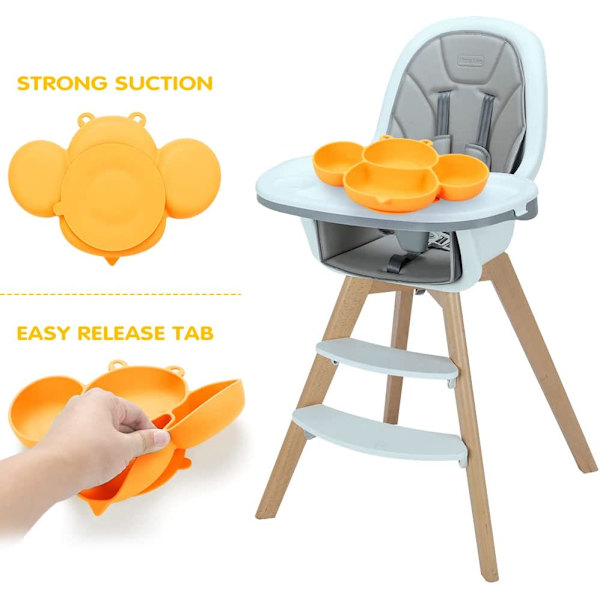 Silikone Baby Bestik, Sugeskål BPA-fri Baby Sug
