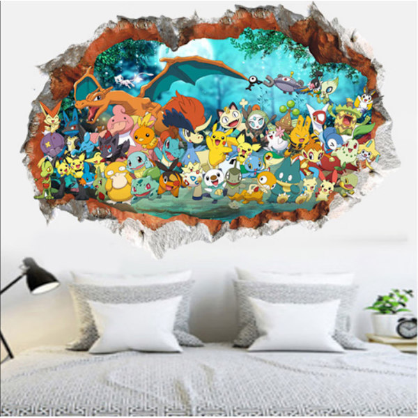 Vægsticker (50 * 70 cm), vægstickers til værelser, børn M