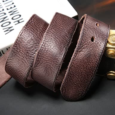 Herr Läderbälte, Full Grain Läder med Anti-Scratch Pin Spänne