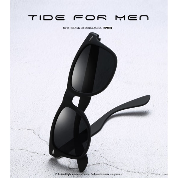 Solglasögon för män och kvinnor polariserade UV400 vintage 80-tal