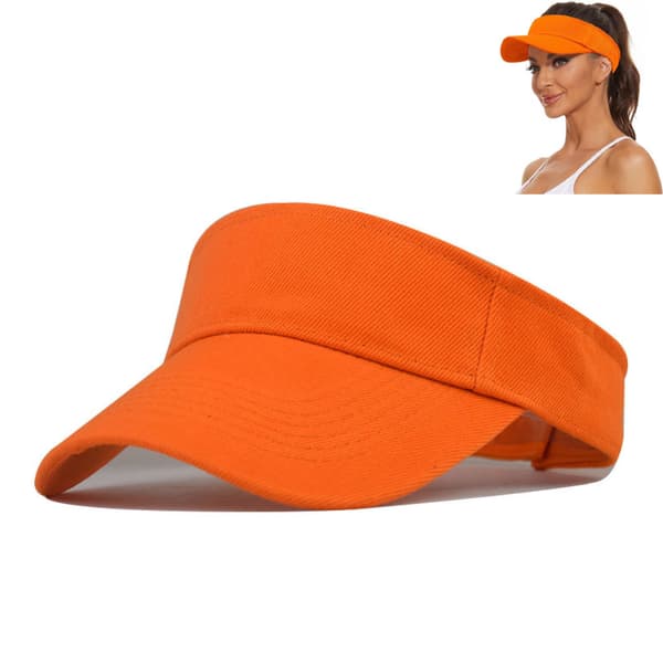 Solhatt - Oransje - Dame/Herre - Hodeomkrets 55-60cm