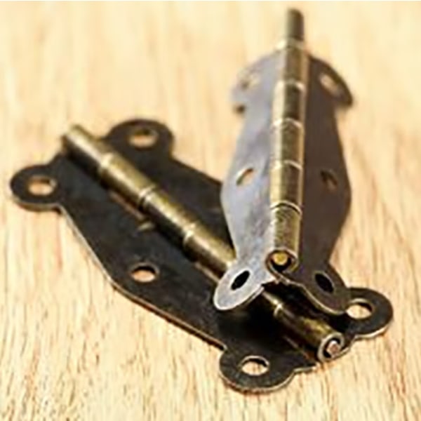 Punainen 6 kpl 51x24mm Vintage Messinki Perhonen Muotoinen Sarana Huonekalut