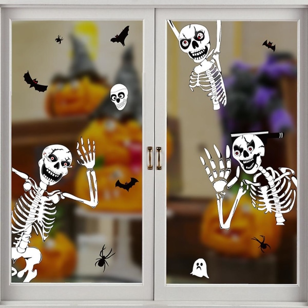 Halloween vinduesklistermærker, Halloween vinduesdekorationer og stik