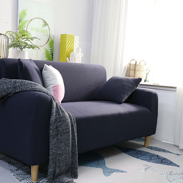 2-seters sofatrekk Stretch Polyester Anti-Dust Sofa Beskyttelse