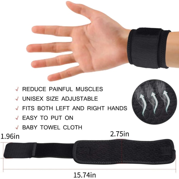 Elastisk håndledsbandage Strapping Bandage - Håndledsbeskytter Protec