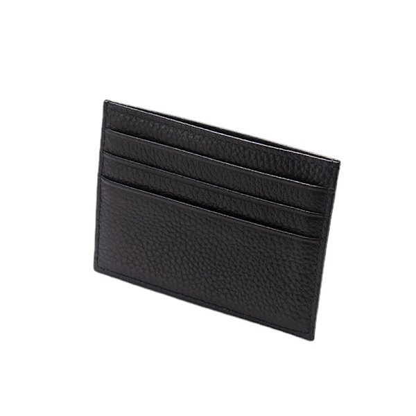 RFID-blockerande äkta läder unisex slim kreditkortsfodral