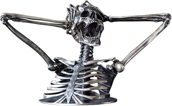 Bryt reglene Madness Skeleton Bust Sculpture, Breaking Al