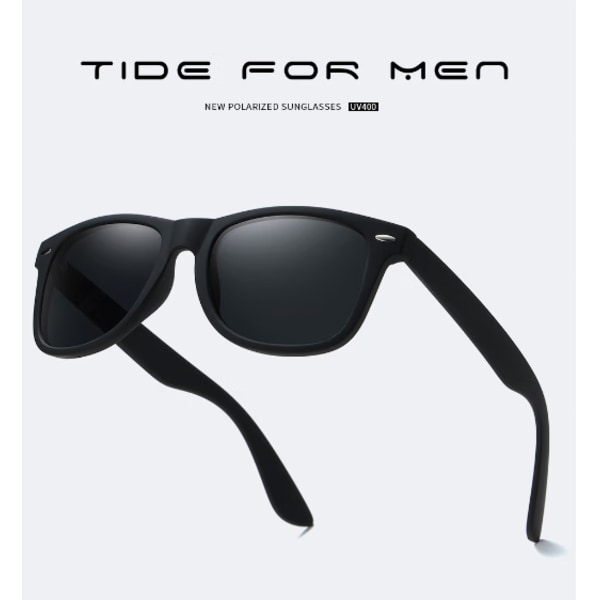 Solglasögon för män och kvinnor polariserade UV400 vintage 80-tal