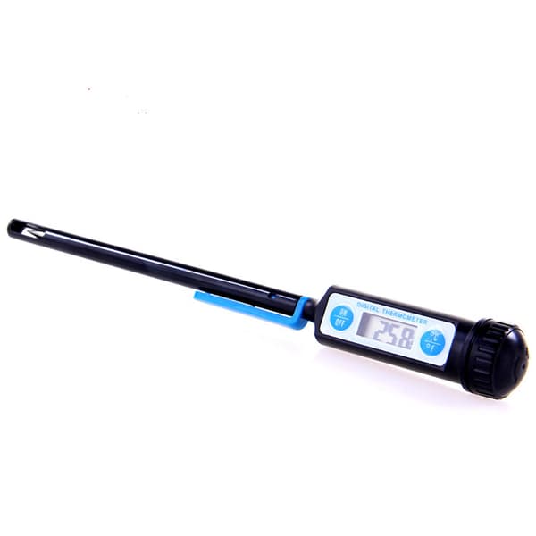 Svart matlagingstermometer, kjøkkentermometer digital digital