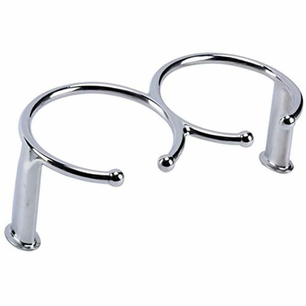 Båt Dobbel Ring Koppholder Åpen Ring Design Polert 316 Marine