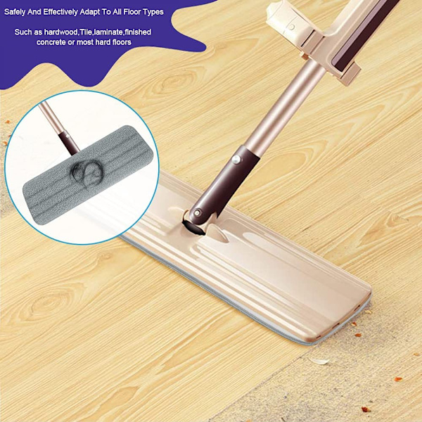 6 stk. Mop (Grå) Udskiftningspuder, Mikrofiber Spray Mop til Spray M