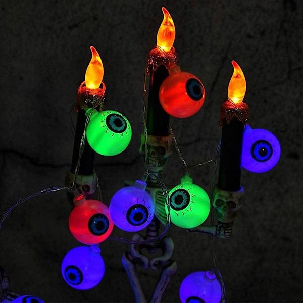 10ft 30 LED Halloween-koristevalot paristokäyttöiset