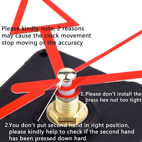 Urbevægelse Urbevægelse Spindel Quartz DIY Urbevægelse Reparationsværktøj,