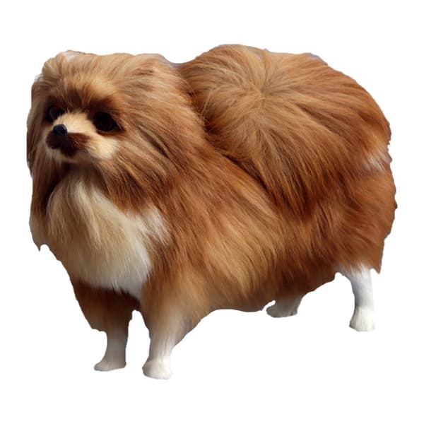 Plyschleksaker, simulerade hundar, Pomeranian