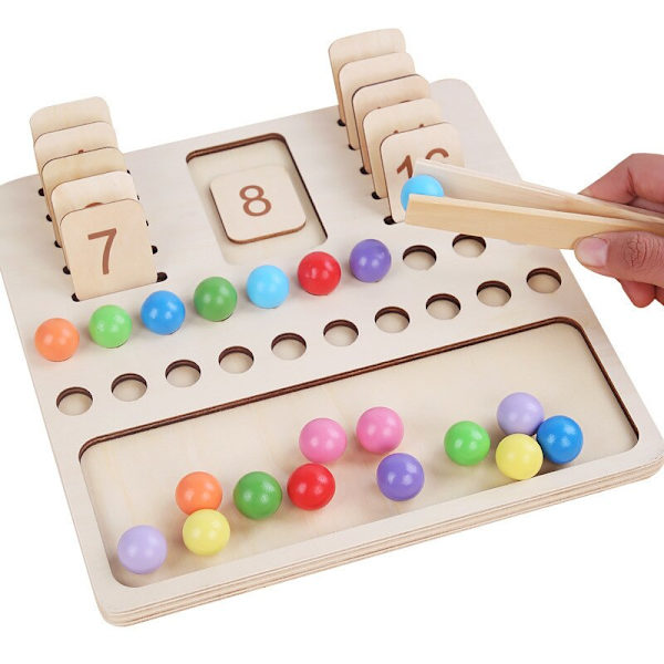 Barnens matematik inlärningsleksak pedagogiskt spel Montessor