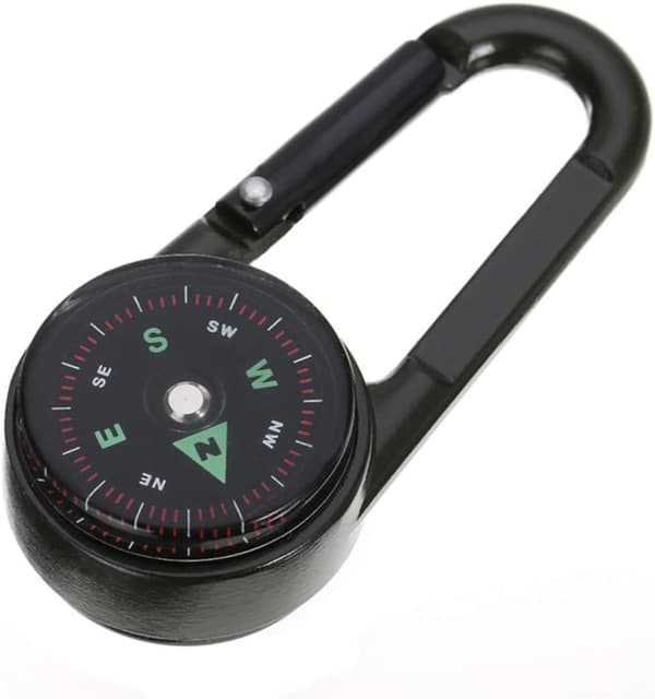 1PC Kompass Camping Klättring Vandring Mini Metall 3-i-1 Multifunct