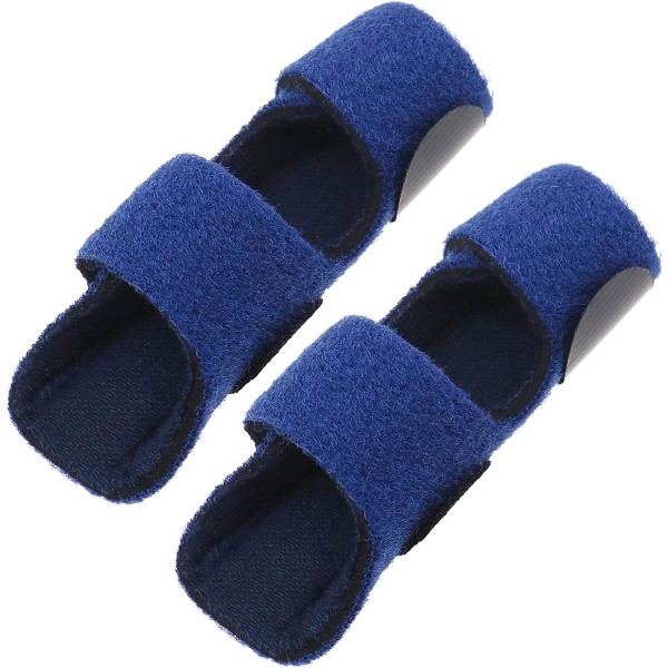 2pcs Adjustable Finger Splint for Pain Relief (Blue)