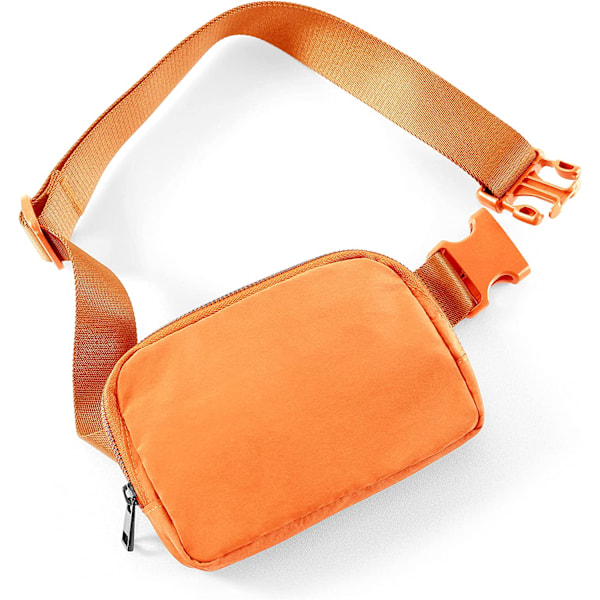 Unisex Mini Bältesväska med Justerbar Rem Liten Midjeväska för orange