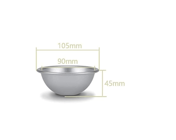 Aluminium bageform (10 cm) Halvkugle kageforme dessert budding
