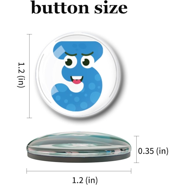 12 kpl Lasimagneetteja - 30mm (Eläinhahmot)