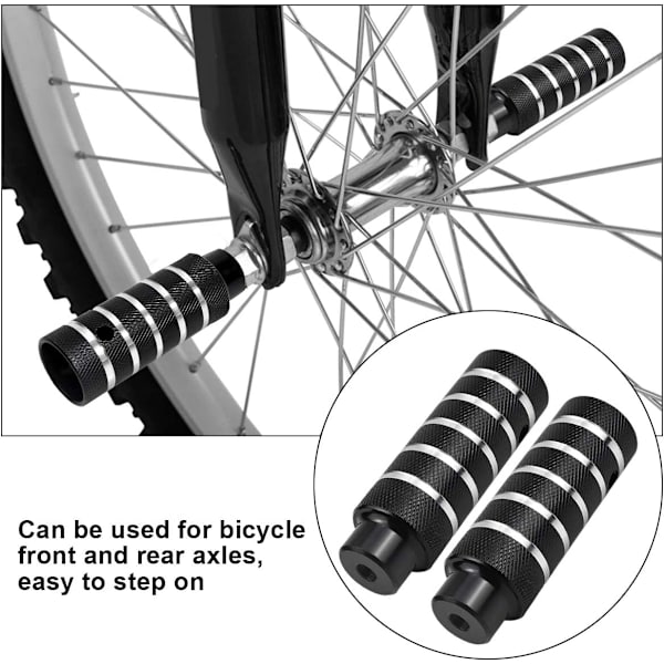 2 stk. aluminiumlegering skridsikre pedaler til cykel, cykelpedal, cylindr