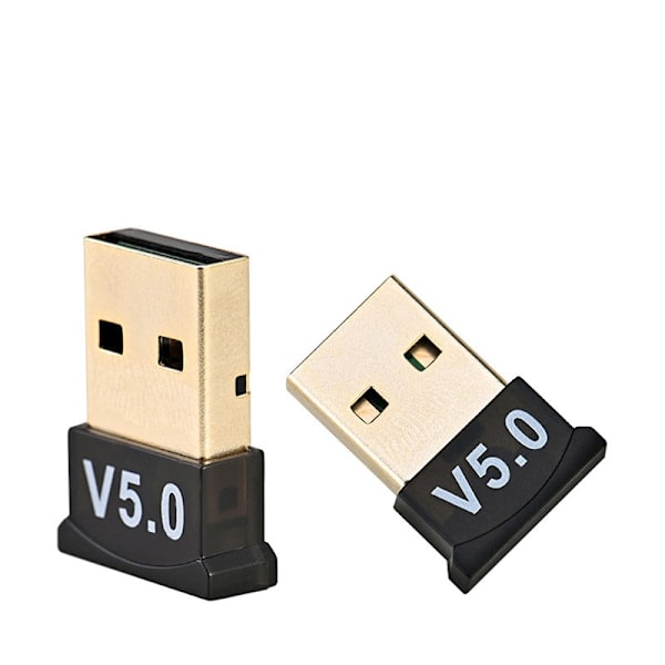 Bluetooth 5.0 Dongle Svart 2 x Bluetooth USB Dongle PC Bluetooth