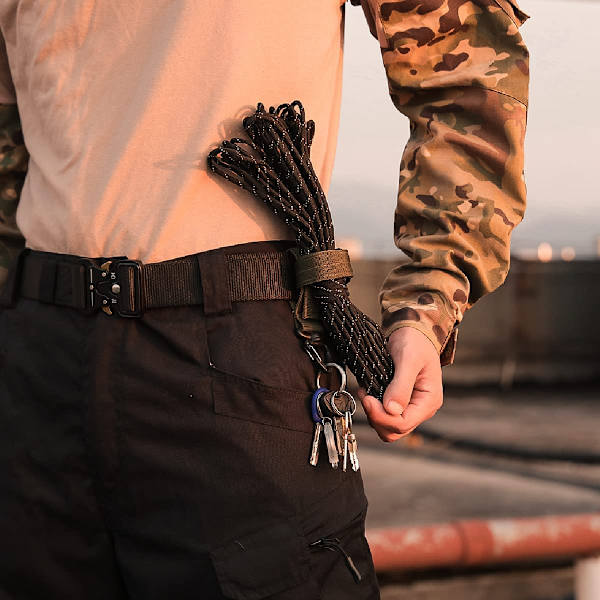4 stk Taktisk Belte Nøkkelholder Molle Nøkkelring Belteklips Vev B