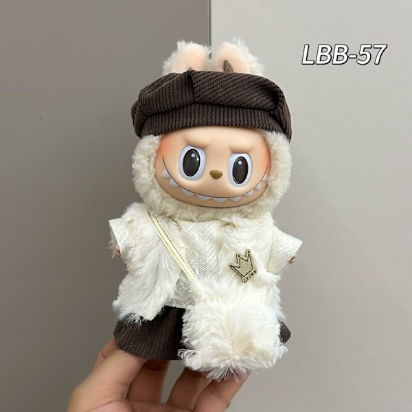 Labubu Tøjsæt Dukketilbehør til 15/17cm Labubu V2 V1 (LBB-57) (LBB-57)