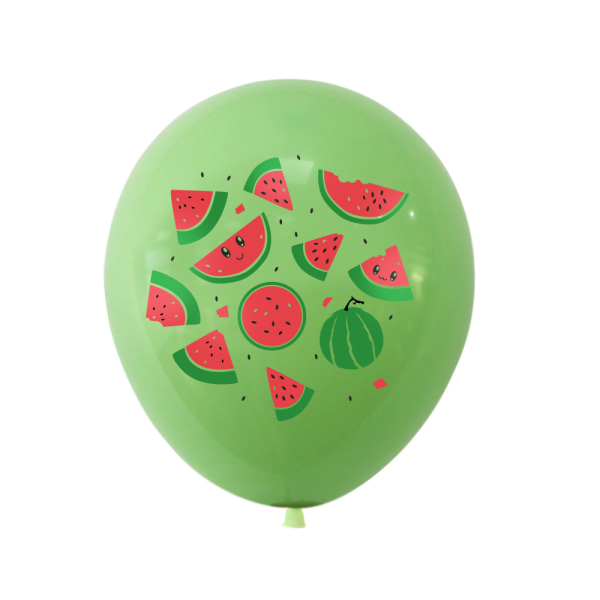 50 st Vattenmelonfest Ballonger En Melon Födelsedagsfest Vattenmelon Tema Dekoration Sommar Vattenmelon Tema Ballongset Födelsedag Dekor för Festtillbehör, 12 Tum