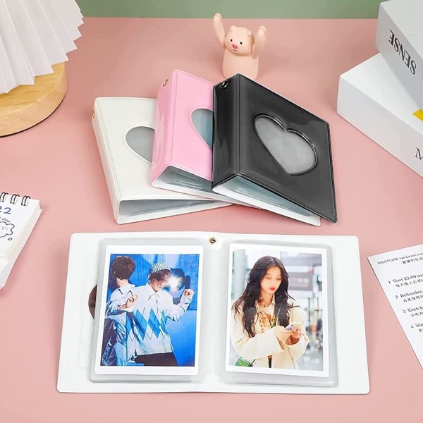 Fotokort - Mini fotoalbum - Sort 11 x 8,5 cm - Fotoalbum -