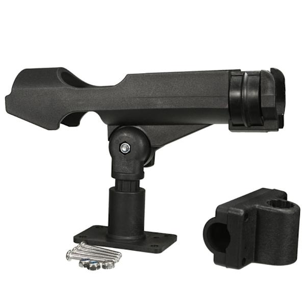 Fiske stang holder, multifunksjonell fiskestang roterende brakett,