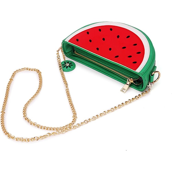 Personlig rolig frukt vattenmelon väska, enkel axel diagonal