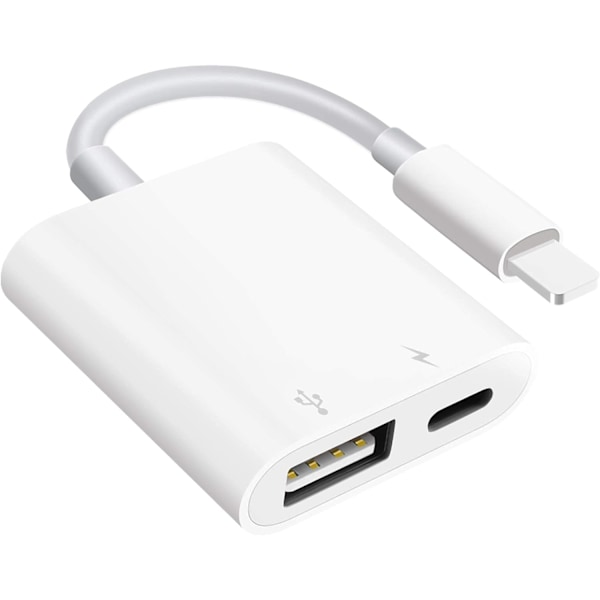 USB-adapter för kamera, kompatibel med mobiltelefon/surfplatta USB-hona OTG,