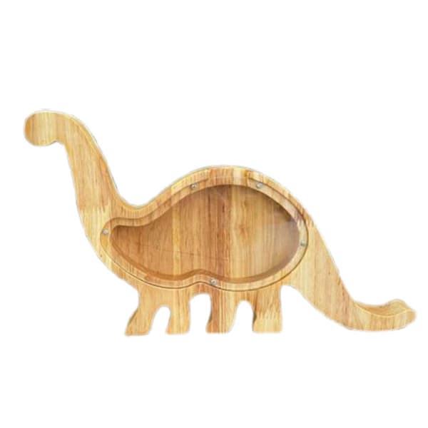 Tre Dinosaurier Sparebøsse i Tre