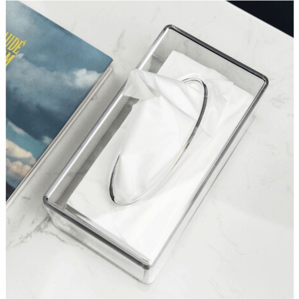 Klar Tissue Box Holder Akryl Tissue Box Cover, Transparant