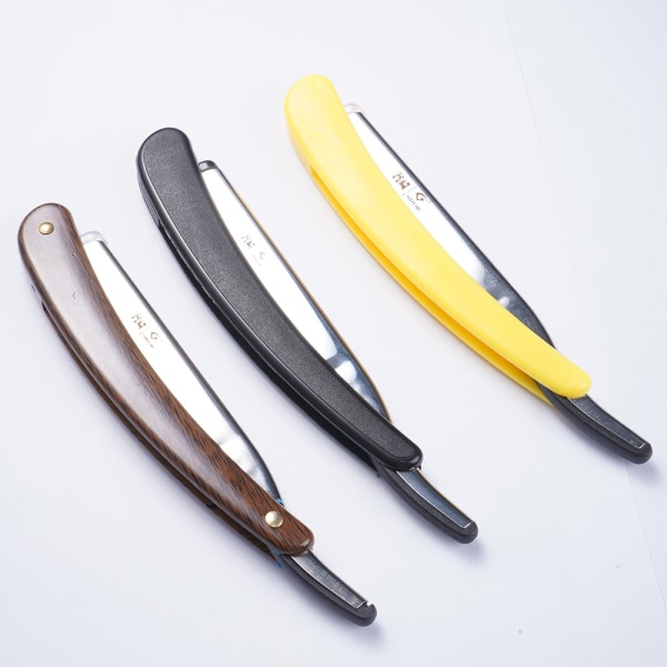 3 STK Barberbarberkniv Ligeskåret skægskraber til mænds Barbermanual f