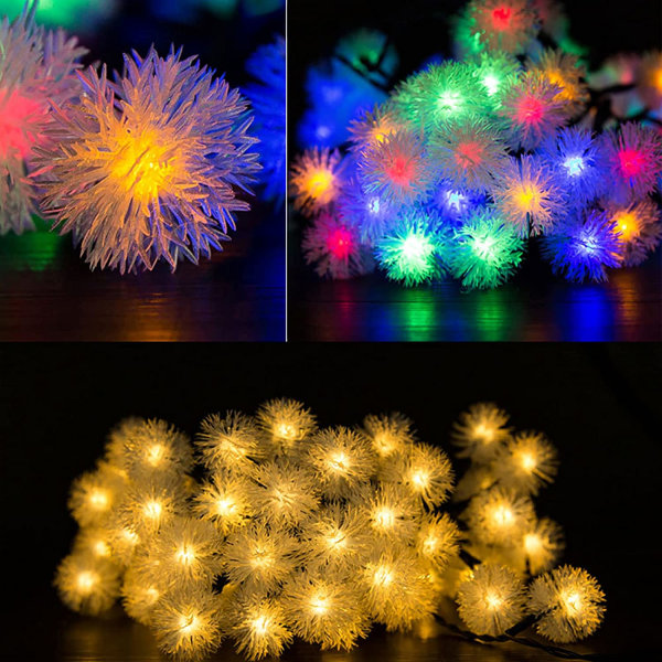 Utendørs solcelled lykt, 20LED løvetann hagedekor