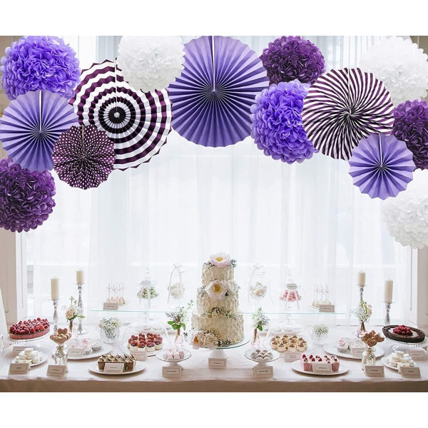 Mauve 14-pakks stoffhengere for fester, bryllup, bursdager, C
