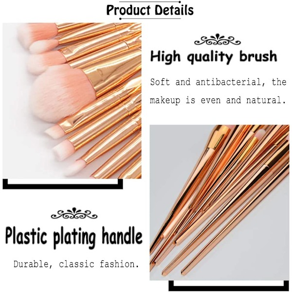 (20 Makeup Brushes ) Diamond Makeup Brush,Professional Makeup Br