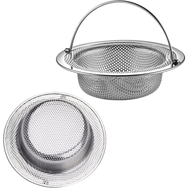 Køkkenvask si, 2 stk. vask si med rustfrit stål H