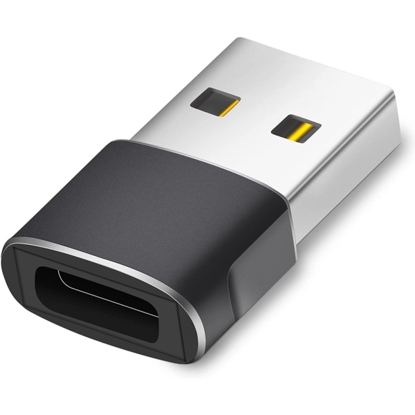 USB C-hunn til USB-hann-adapter, hurtiglading og dataoverføring