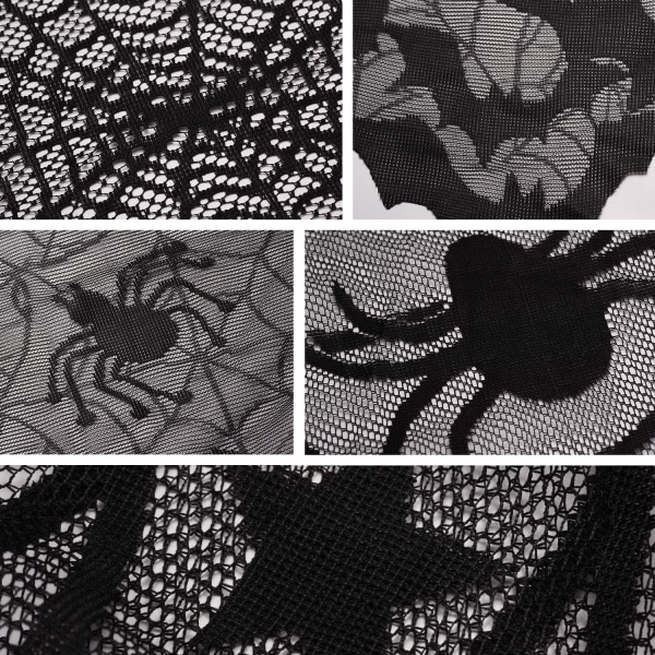 5-pack Halloween Spindeldekorationer - Spisbräde & Rund