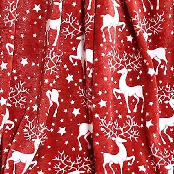 Velvet Touch Ultra Blød Juleprint Fleece Tæppe/Plaid